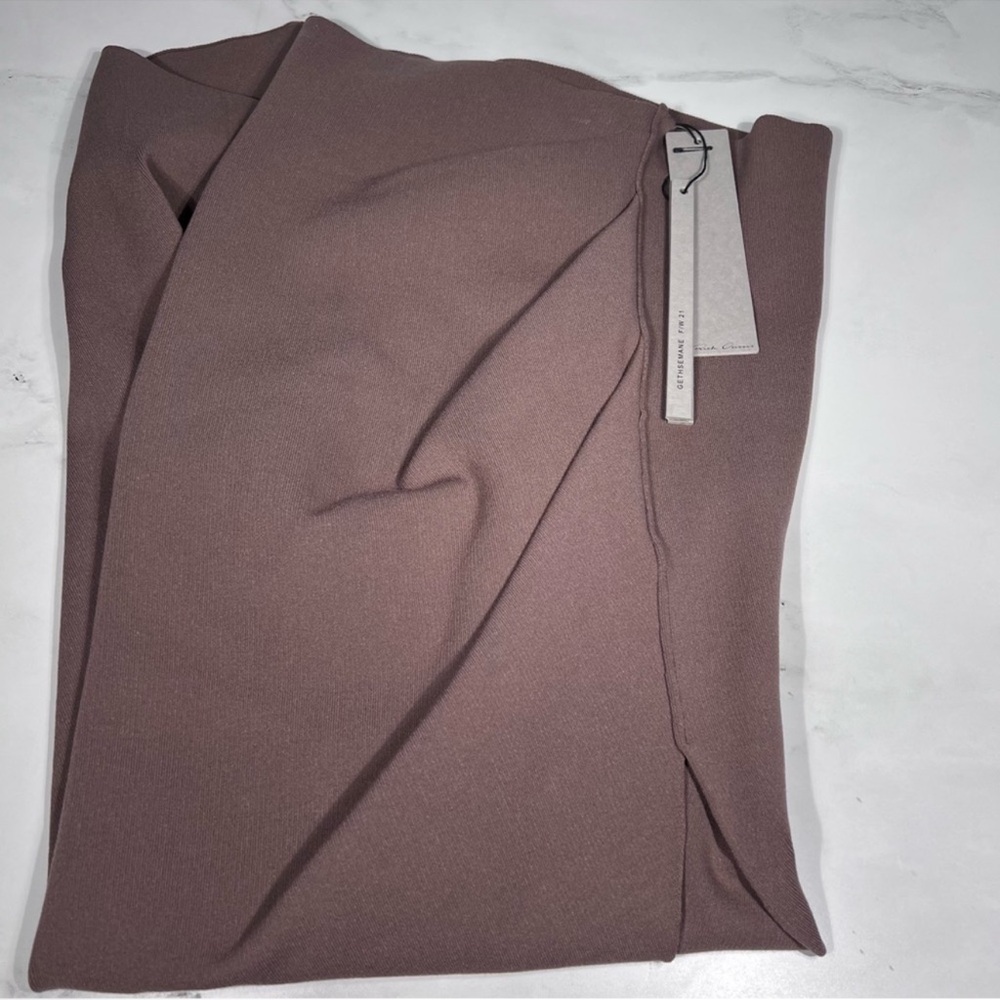 Rick Owens Rent Maxi Bodycon Skirt in Dust - Picture 5 of 14